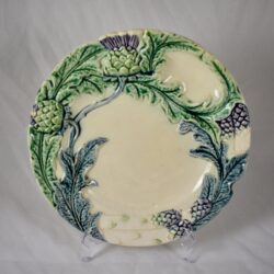 Fives-Lille Artichoke & Asparagus Plate - SOLD